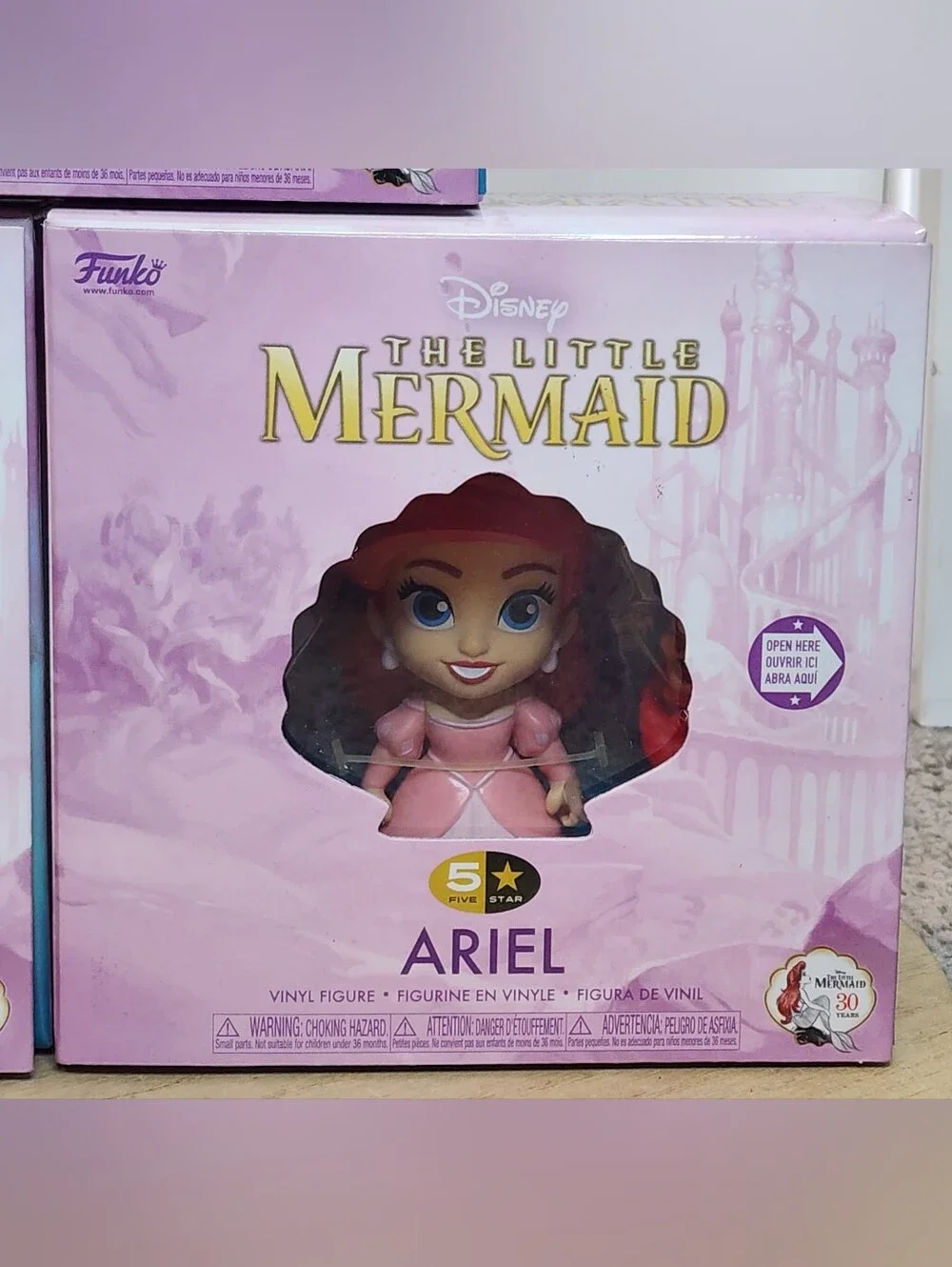 New Funko 5-Star The Little Mermaid Vinyl Figures Bundle, Ariel x2, Ursula
